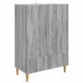 vidaXL Servírovacia skriňa so zásuvkou Sivá sonoma 66 x 34,5 x 95 cm
