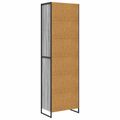 vidaXL Vysoké skrinky Sivý Sonoma 60 x 36 x 200 cm Kompozitné drevo
