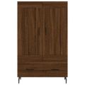 vidaXL Vysoká skrinka hnedá dub 69,5x31x115 cm kompozitné drevo