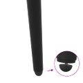 vidaXL Nohy ku konferenčnému stolíku, kužeľovitý tvar, 4 ks, čierne, 30-31 cm, oceľové