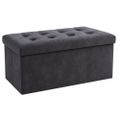 Úložný puf XXL 76x38x38cm Ruhhy 26130, šedý zamat Úložný puf XXL 76x38x38cm Ruhhy 26130, šedý samet
