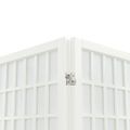 vidaXL Skladací paraván s 6 panelmi, japonský štýl 240x170 cm biely