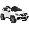 vidaXL Detské autíčko Mercedes Benz GLE63S biele plastové
