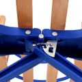 vidaXL Skladacie snehové sánky s operadlom, drevo 119 cm