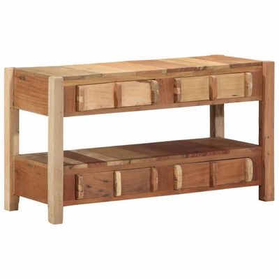 vidaXL TV skrinka Hnedá 83 x 33 x 46 cm Masívne obnovené drevo