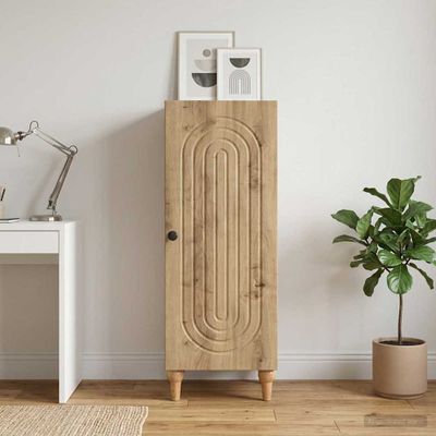 vidaXL Servírovacia skriňa Dub artisan 33 x 34,5 x 90 cm