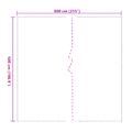vidaXL Pokrytie rastlín Priehľadná 5 x 8 m PVC