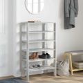 vidaXL Regál na topánky betónovosivý 61x32x105 cm spracované drevo