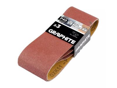 Plátno brúsne nekonečný pás 75x457mm P40 GRAPHITE 58T360 3ks