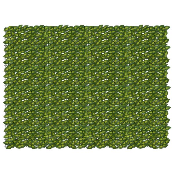 vidaXL Balkónový plôtik s listami Zelená a žltá 200 x 150 cm