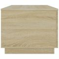 vidaXL Konferenčný stolík s LED osvetlením dub sonoma 90x50x40 cm