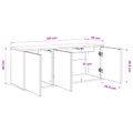 vidaXL Nástenný TV kabinet GOTHA 102 x 33 x 40 cm Čierny dub