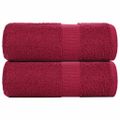 vidaXL Uteráky pre hostí FROGN 2 ks bordové 30x50 cm 360 g/m²