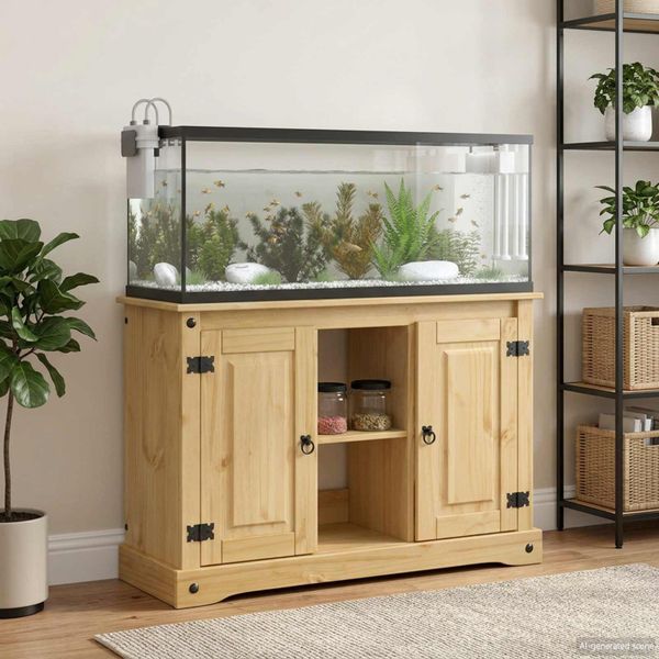 vidaXL Stojan na akvárium CORONA Hnedá 101,5 x 37 x 73 cm 300 kg