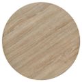 vidaXL Bistro stolík, MDF a oceľ, okrúhly, 60x75 cm, dubová farba