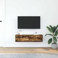 vidaXL TV skrinka 100 x 31 x 25,5 cm Tmavý dub Kompozitné drevo