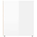 vidaXL TV skrinka lesklá biela 100x35x40 cm spracované drevo
