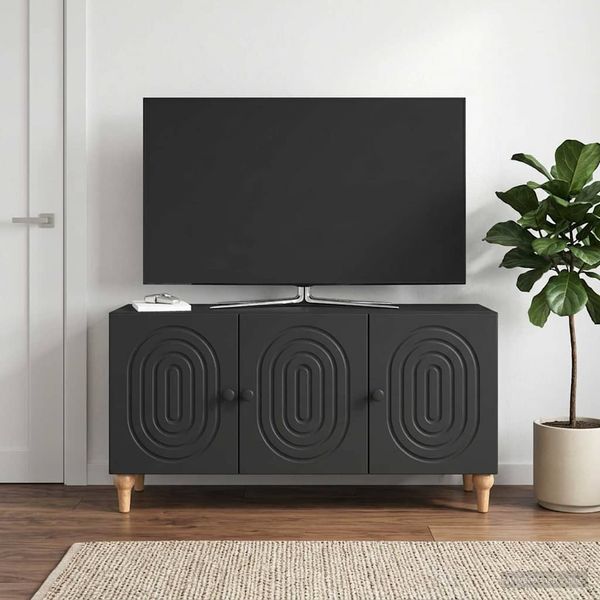 vidaXL TV skrinka Čierna 99 x 34,5 x 50 cm Kompozitné drevo