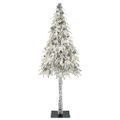 vidaXL Vianočný stromček s 300 LED-i Biela 210 cm PE a oceľ
