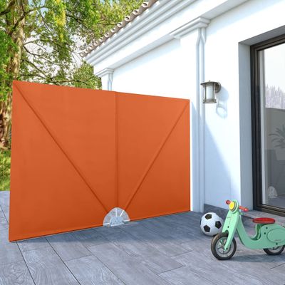 vidaXL Skladacia bočná markíza na terasu, tehlová 240x160 cm