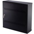 Kovový rozvádzač montážna skriňa 19" 3/4U 180 mm, Black/RCA19-3+4U-180B-T, čierna