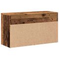 vidaXL Lavica na topánky staré drevo 80x30x45 cm kompozitné drevo