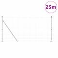 vidaXL Zvarené drôtené pletivo s betónovým základom 25 x 1,2 m