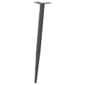 vidaXL Nohy ku konzolovému stolíku, kužeľovitý tvar, 4 ks, antracitové, 72-73 cm, oceľové