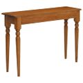 vidaXL Konzolový stolík 110x30x75 cm masívne mahagónové drevo