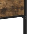 vidaXL Posteľný rám bez matraca dymový dub 150x200 cm kompozitné drevo