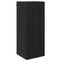 vidaXL Highboard Čierny dub 34,5 x 34 x 180 cm Kompozitné drevo