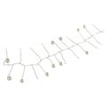 LED girlanda - perly, 1,2 m, 3x AA, vnútorné, teplá biela, časovač