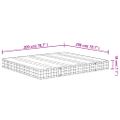 vidaXL Bonnell pružinový matrac stredne tvrdý 200x200 cm