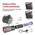 LED nabíjacia kovová svietidlo EMOS P3122, 3000 lm, 5000 mAh