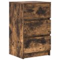 vidaXL Nočné skrinky s 3 zásuvkami 2 ks dymový dub 39x35x65 cm