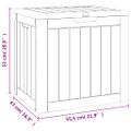 vidaXL Záhradný úložný box sivý 55,5x43x53 cm polypropylén