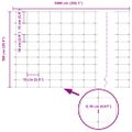 vidaXL Divoký plot Horúce zinkovanie 1000 x 100 x 0.18 cm Železo
