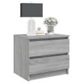 vidaXL Nočný stolík sivý sonoma 50x39x43,5 cm spracované drevo
