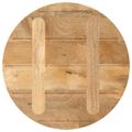 vidaXL Stolová doska Ø 40x3,8 cm okrúhla masívne mangovníkové drevo
