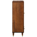 vidaXL Highboard Hnedá 60 x 33 x 100 cm Masívne mango drevo