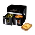 TESLA AirCook DualZone Q787 XXL Deluxe - multifunkčná duálna digitálna horúcovzdušná fritéza