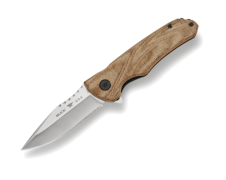 Buck BU-0841TNS Sprint Pro Micarta vreckový nôž 8 cm, prírodná hnedá, Micarta