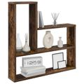 vidaXL Stenná polica Dymový dub 60 x 11 x 60 cm Kompozitné drevo