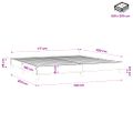 vidaXL Posteľný rám s boxspringom zelená 180x200 cm látka