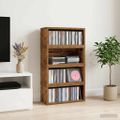 vidaXL Roh na skladovanie CD 4 ks Dubové drevo 40 x 17 x 17 cm