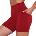 Dámske šortky Ignite Dark Red - GymBeam, veľkosť S, veľkosť oblečenia S