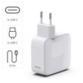 HAMA GaN, Rýchlonabíjačka, 2x USB-C PD/QC 30W Odn
