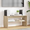 vidaXL TV skrinka 80 x 30 x 40 cm Sonoma dub Kompozitné drevo