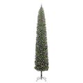 vidaXL Umelý vianočný stromček Zelená 270 cm PVC, oceľ a plast