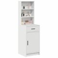 vidaXL Highboard Biela 41 x 40 x 135 cm Kompozitné drevo